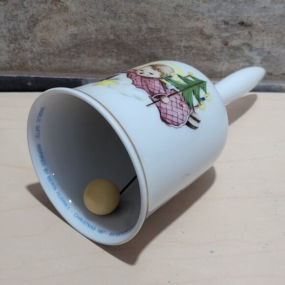 Vintage Porcelain Christmas Hummel Angel Bell 1987 - Picture 6 of 9